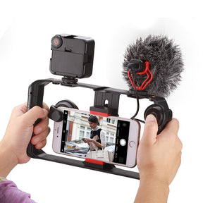 Estabilizador de Vídeo para Smartphone com Luz