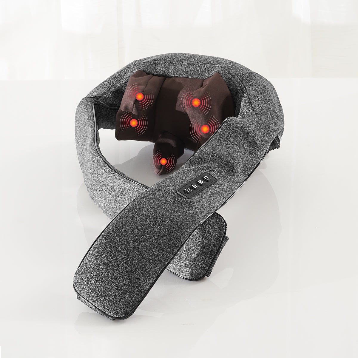 Massageador de pescoço e ombros com calor relaxante para alívio
