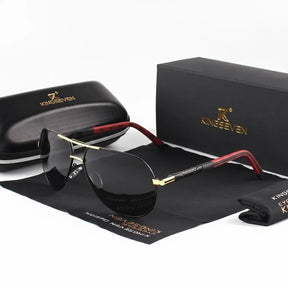 Men's Polarized Sunglasses - Vintage Style with UV400 Protection