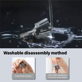 Nose Hair Trimmer for Men Stainless Steel Manual Trimmer