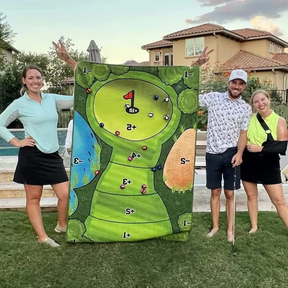 Jogo de Golfe com Velcro - Conjunto de Mini Golfe Casual, Adereço Auxiliar de Prática para Melhorar Habilidades de Golfe Adequado para Interior e Exterior