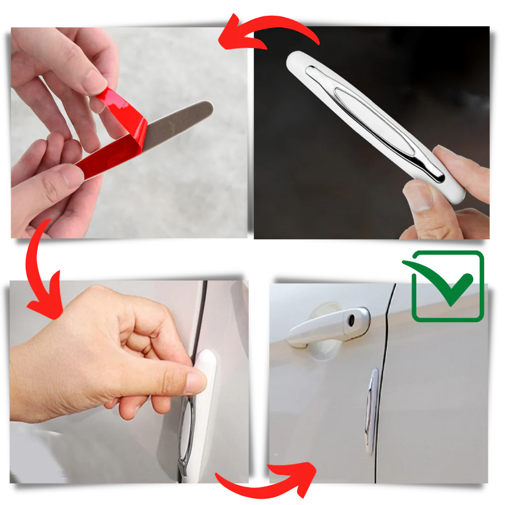 Kit com 4 protetores de porta de carro