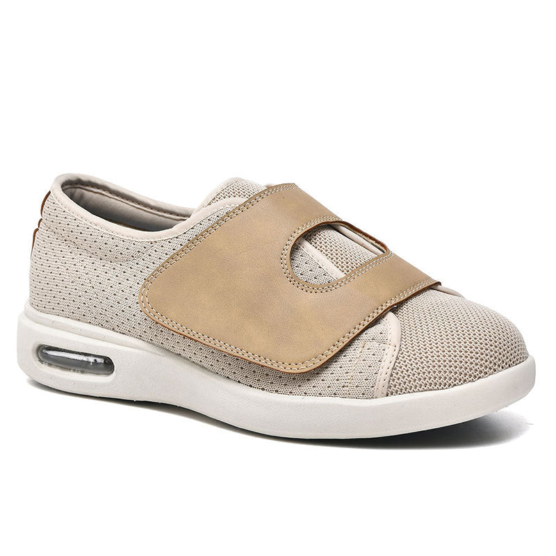 Sapatos Diabéticos Extra Largos para Pés Inchados Calçados de Ajuste Largo