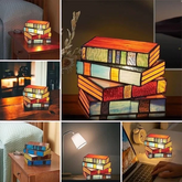 Luminária de livros