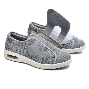 Sapatos Diabéticos Extra Largos para Pés Inchados Calçados de Ajuste Largo