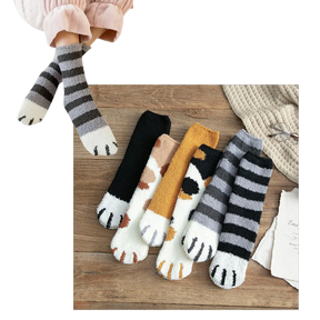 Cat's Paw Winter Socks