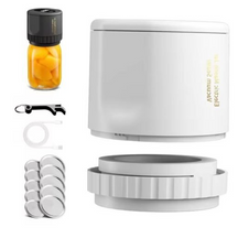 Kit Selador a Vácuo Elétrico para Potes de Vidro | Sistema de Vácuo Sem Fio e Eficiente para Potes – Conservação de Alimentos Facilitada