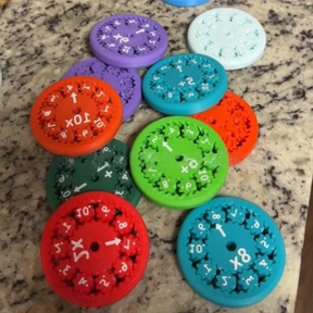 Fidget Spinners de Operações Matemáticas