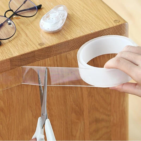 Transparent Sticky Nano Tape Double Sided Grip Reusable Home Tape Traceless Glue