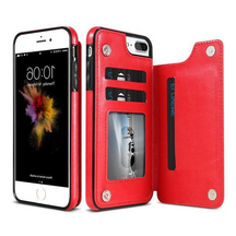 Luxury Leather Wallet Case For iPhone
