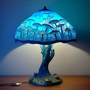 Luminária de Mesa Série Plantas em Vitral