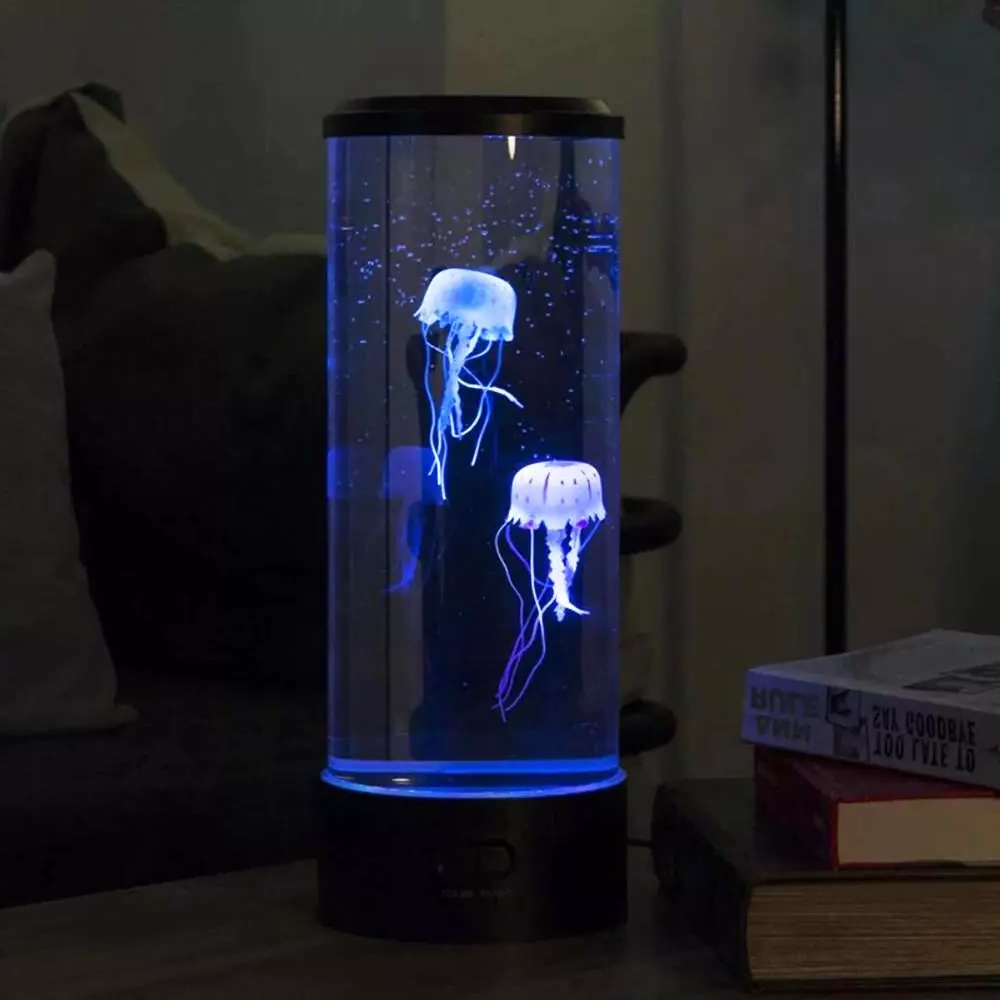 Luminária LED de Água-viva e Aquário