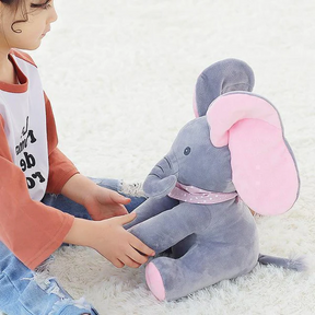 Brinquedo de Pelúcia Elefante Esconde-Esconde