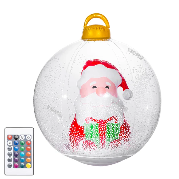 Inflatable Outdoor Christmas Ball With Lights (LED)