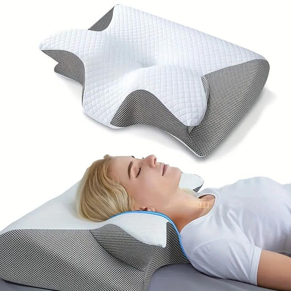 Butterfly Shape Pillow with Armrests - Ideal for Side and Back Sleepers