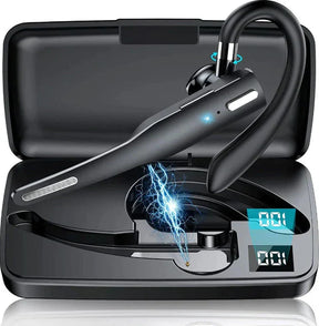 Fone de Ouvido/Headset Bluetooth 5.1 Sem Fio com Microfone Duplo e Cancelamento de Ruído para Caminhoneiros