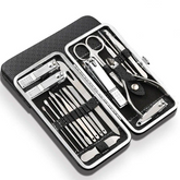 Conjunto de manicure em aço inoxidável 19 em 1 Kit de cortador de unhas