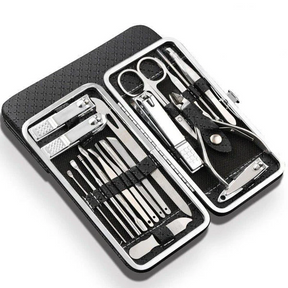 Conjunto de manicure em aço inoxidável 19 em 1 Kit de cortador de unhas