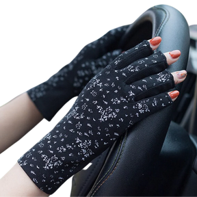 Stylish UV-Protective Cotton Gloves
