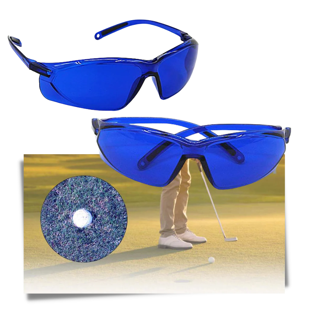 Óculos para encontrar bolas de golfe