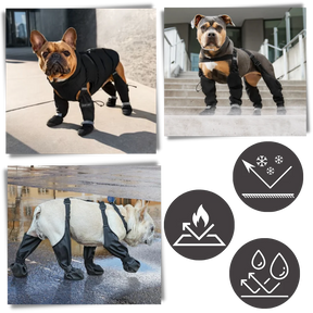 Waterproof Dog Suspenders Boots