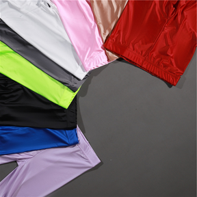 Leggings Lápis Sexy de Cintura Alta com Acabamento Brilhante e Opaco - Calças Justas de Alta Elasticidade