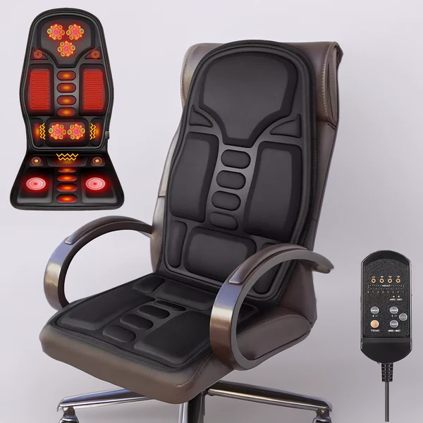 Almofada de Massagem com Aquecimento para Cadeira e Carro