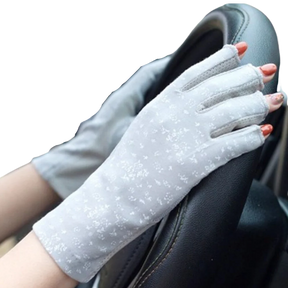 Stylish UV-Protective Cotton Gloves