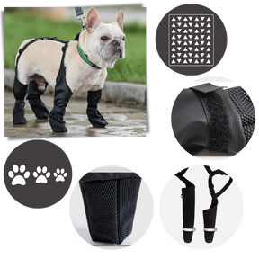 Waterproof Dog Suspenders Boots