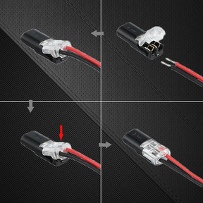 Conector de engate rápido de fio duplo com trava