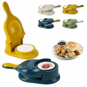 Utensílio de Cozinha 2 em 1 Aprimorado para Moldar e Preparar Massas de Pastel e Dumplings