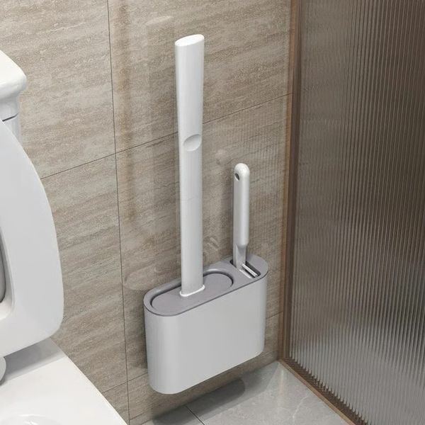 Conjunto de Escova Sanitária e Desentupidor de Parede - Design Moderno e que Economiza Espaço!