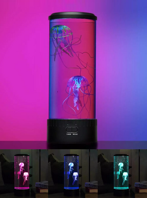 Luminária LED de Água-viva e Aquário