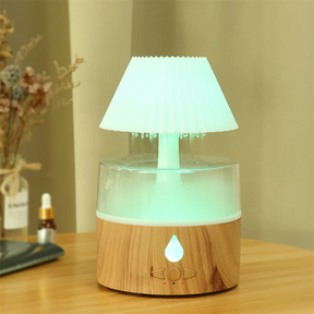 Umidificador Nuvem de Chuva - Difusor de Aromaterapia com Névoa Fria, Alimentado por USB com Luz Noturna