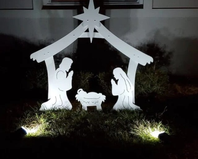 Presépio de Natal para Área Externa Holy Night