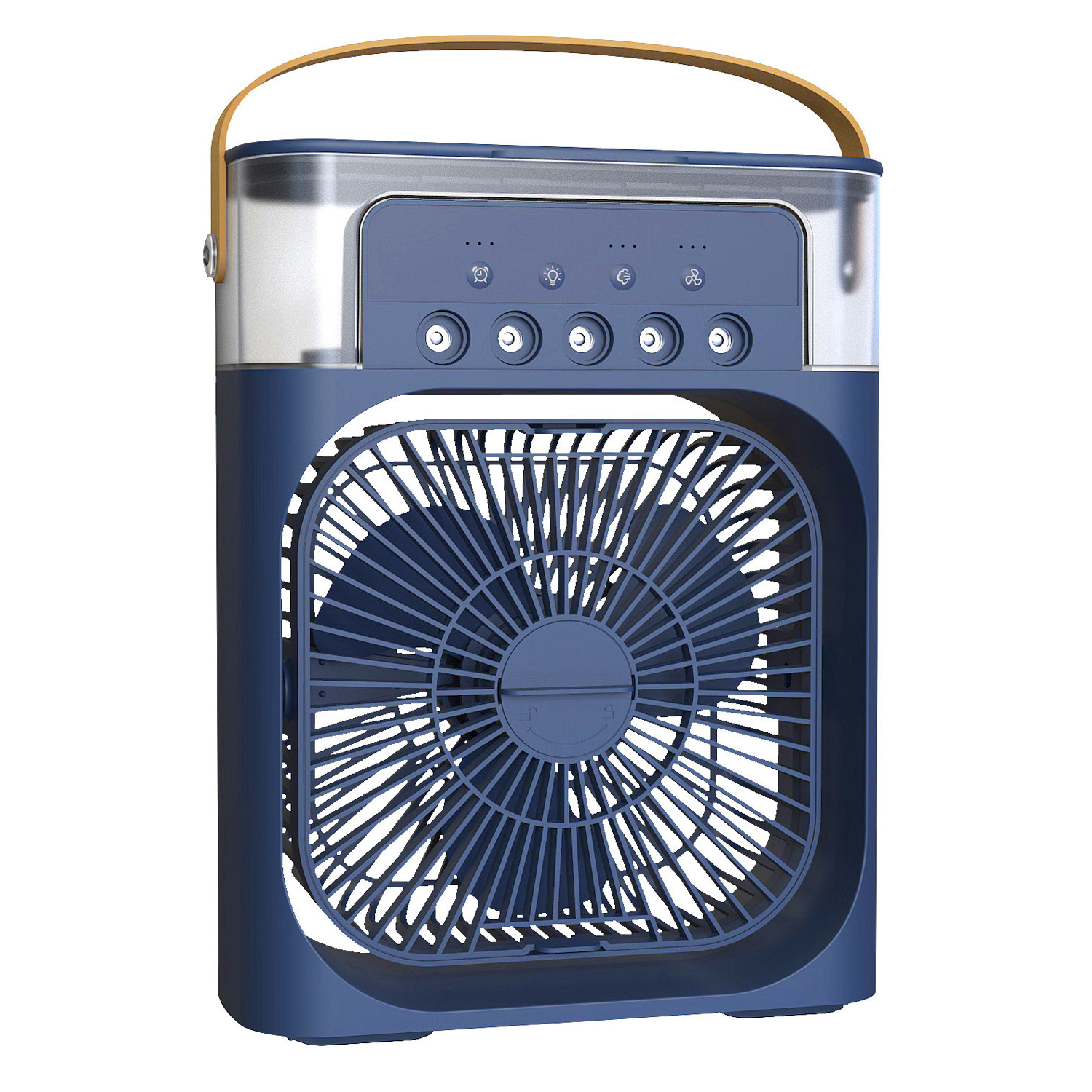 Mini Ventilador Umidificador de Cinco Furos com Spray, Ar-Condicionado de Pequeno Porte, Mini Ventilador com Refrigeração a Água, Resfriador de Ar Silencioso