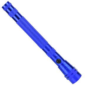 Telescopic magnetic LED flashlight