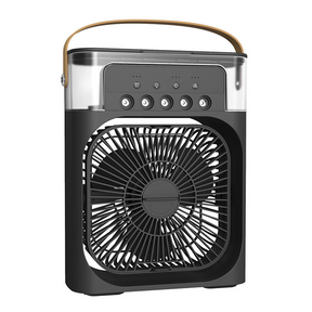 Mini Ventilador Umidificador de Cinco Furos com Spray, Ar-Condicionado de Pequeno Porte, Mini Ventilador com Refrigeração a Água, Resfriador de Ar Silencioso