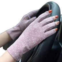 Stylish UV-Protective Cotton Gloves