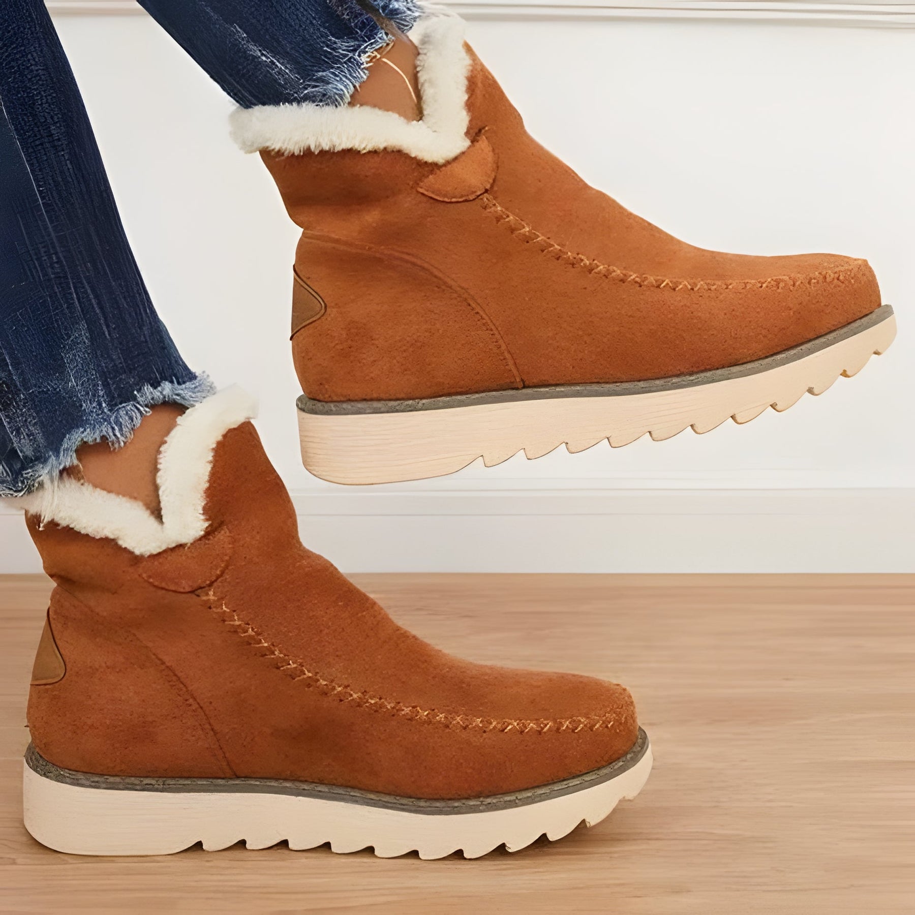 Botas de cano curto para o inverno