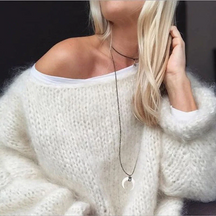 Stylish knitted sweater