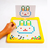 Prancheta Magnética Grande para Desenho Infantil Quadro de Pontos Magnéticos Montessori