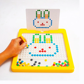 Prancheta Magnética Grande para Desenho Infantil Quadro de Pontos Magnéticos Montessori