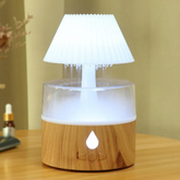 Umidificador Nuvem de Chuva - Difusor de Aromaterapia com Névoa Fria, Alimentado por USB com Luz Noturna