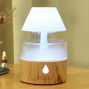 Umidificador Nuvem de Chuva - Difusor de Aromaterapia com Névoa Fria, Alimentado por USB com Luz Noturna