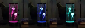 Luminária LED de Água-viva e Aquário