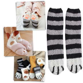 Cat's Paw Winter Socks