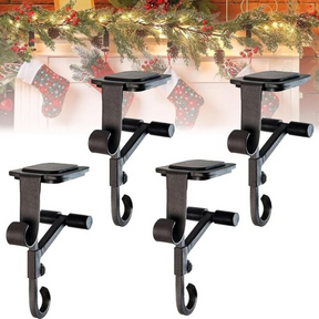 Ganchos 2 em 1 de Alta Resistência para Guirlandas e Meias de Natal