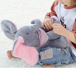 Brinquedo de Pelúcia Elefante Esconde-Esconde