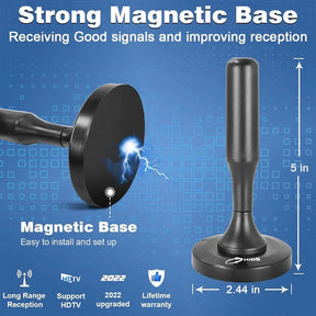 Antena Digital Magnética HDTV 4K